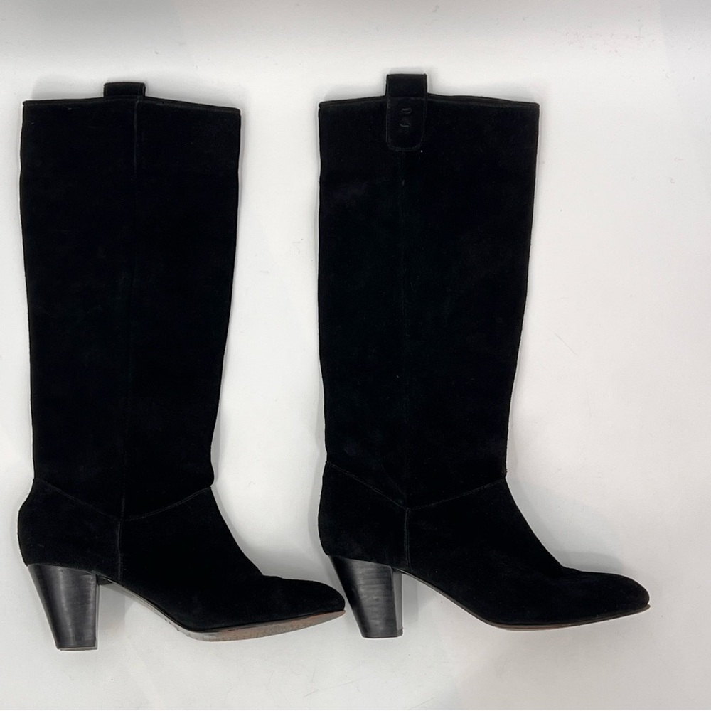 Maje Black Heeled suede Boots‎
